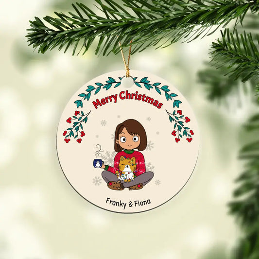 Winter with Pet parents - Personalized ornament