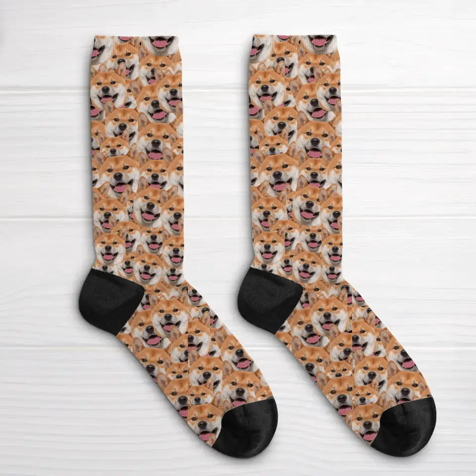 Wild photo pattern - Personalized Socks