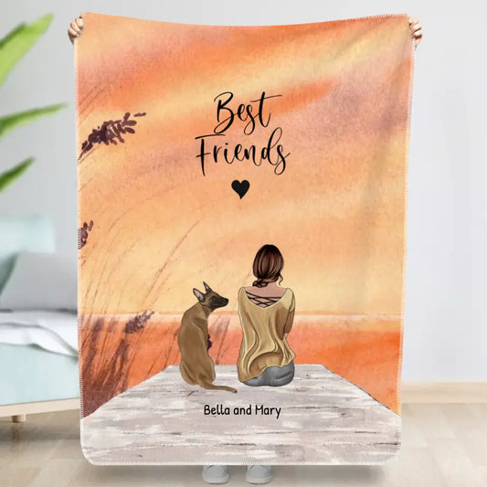Together with my pet - Personalized blanket