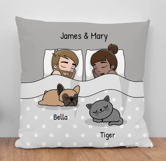 Love has four paws - Personalized Pillow