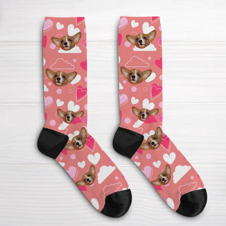 Heart pattern - Personalized Socks