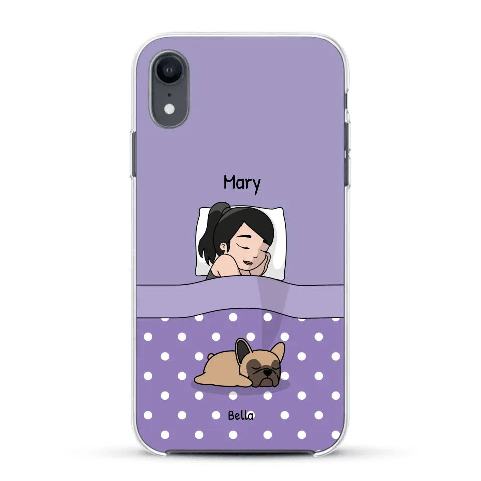 Cuddle time with pets Single - Personalized Phone Case