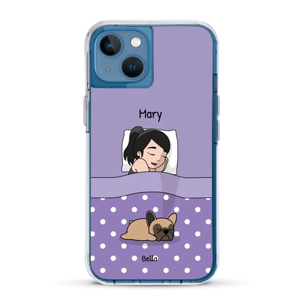 Cuddle time with pets Single - Personalized Phone Case