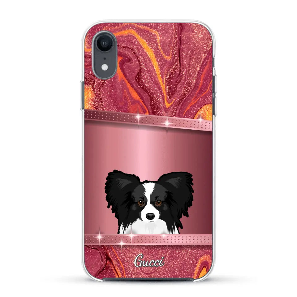 Peeking pets Glitter Look - Personalized phone case