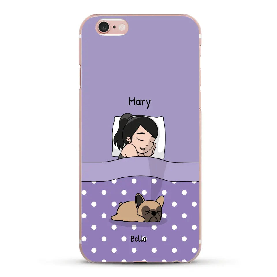 Cuddle time with pets Single - Personalized Phone Case