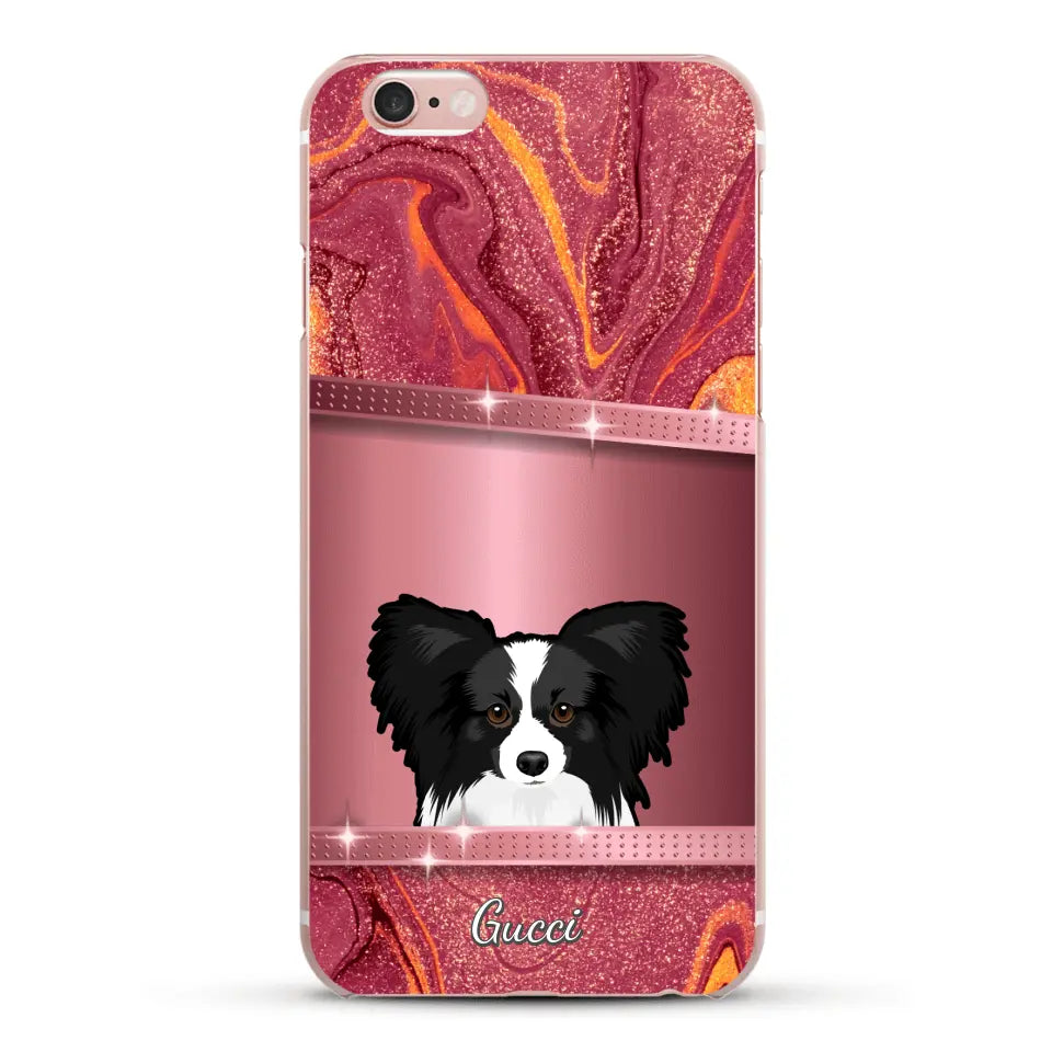 Peeking pets Glitter Look - Personalized Phone Case