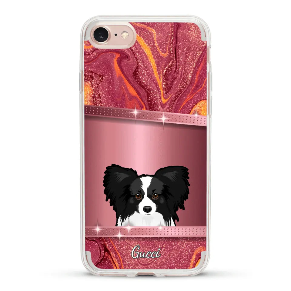 Peeking pets Glitter Look - Personalized Phone Case