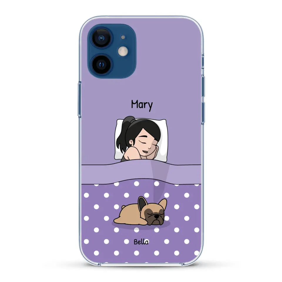 Cuddle time with pets Single - Personalized Phone Case