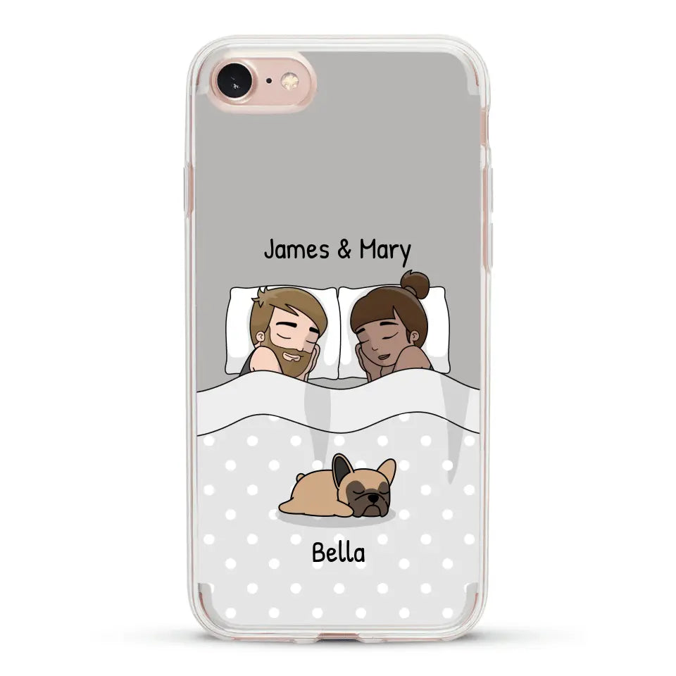Cuddles with pets - Personalized phone case