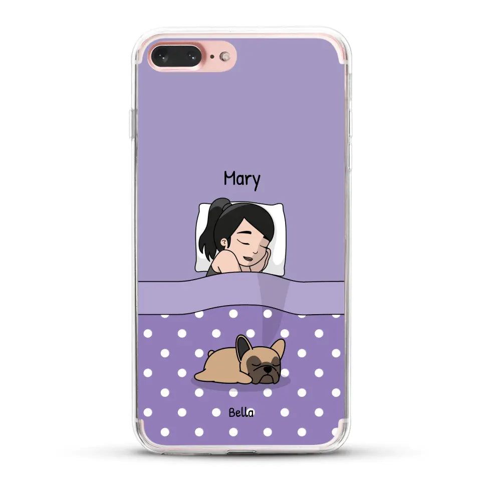 Cuddle time with pets Single - Personalized Phone Case