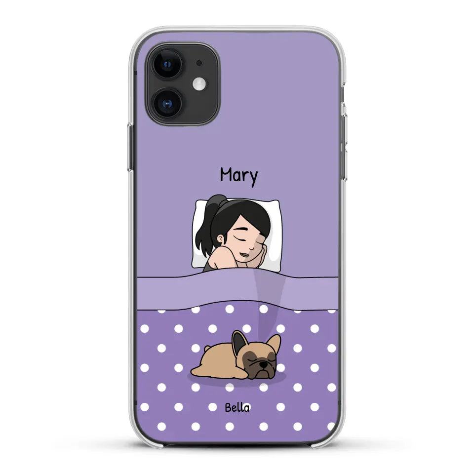 Cuddle time with pets Single - Personalized Phone Case