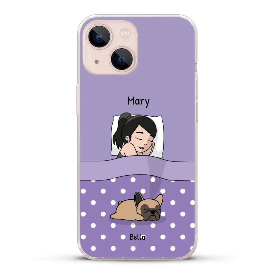 Cuddle time with pets Single - Personalized Phone Case