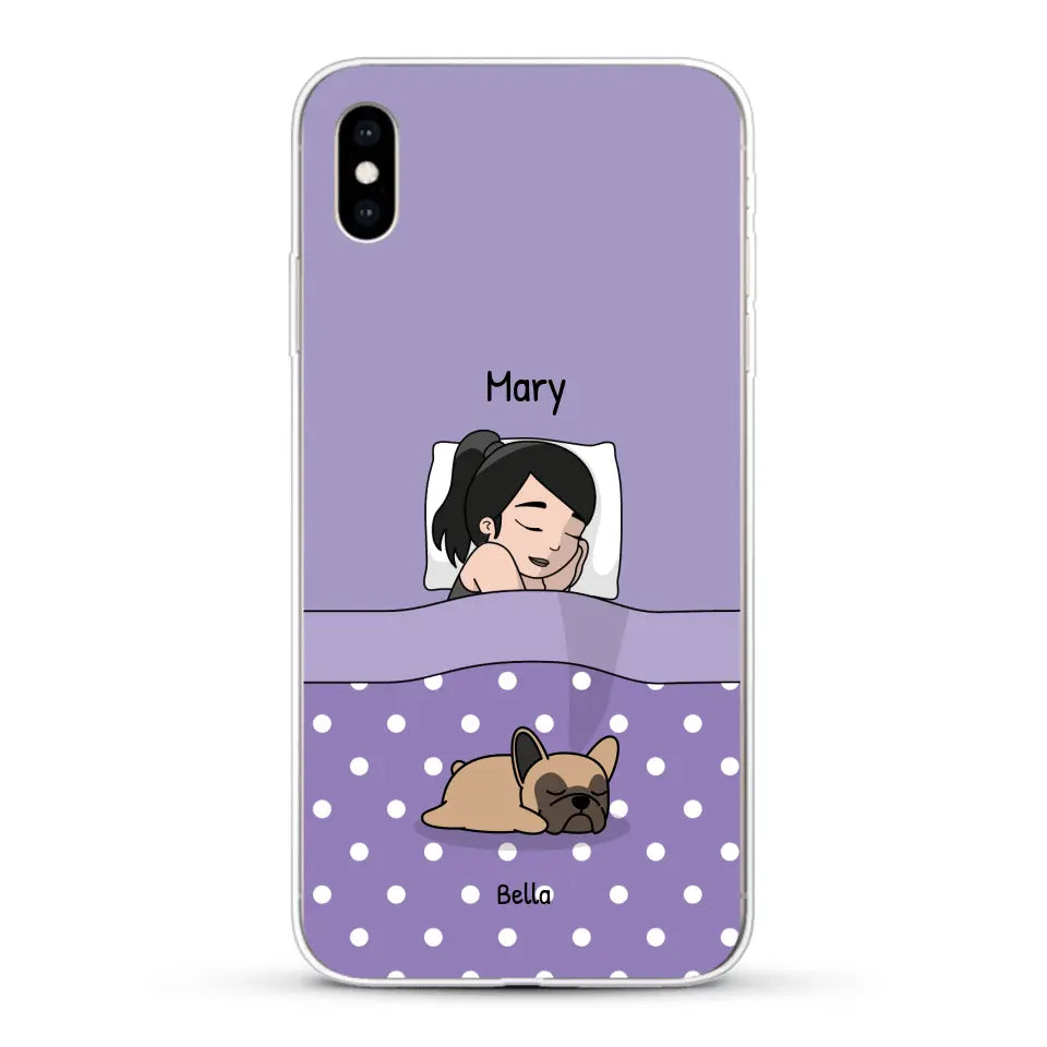 Cuddle time with pets Single - Personalized Phone Case