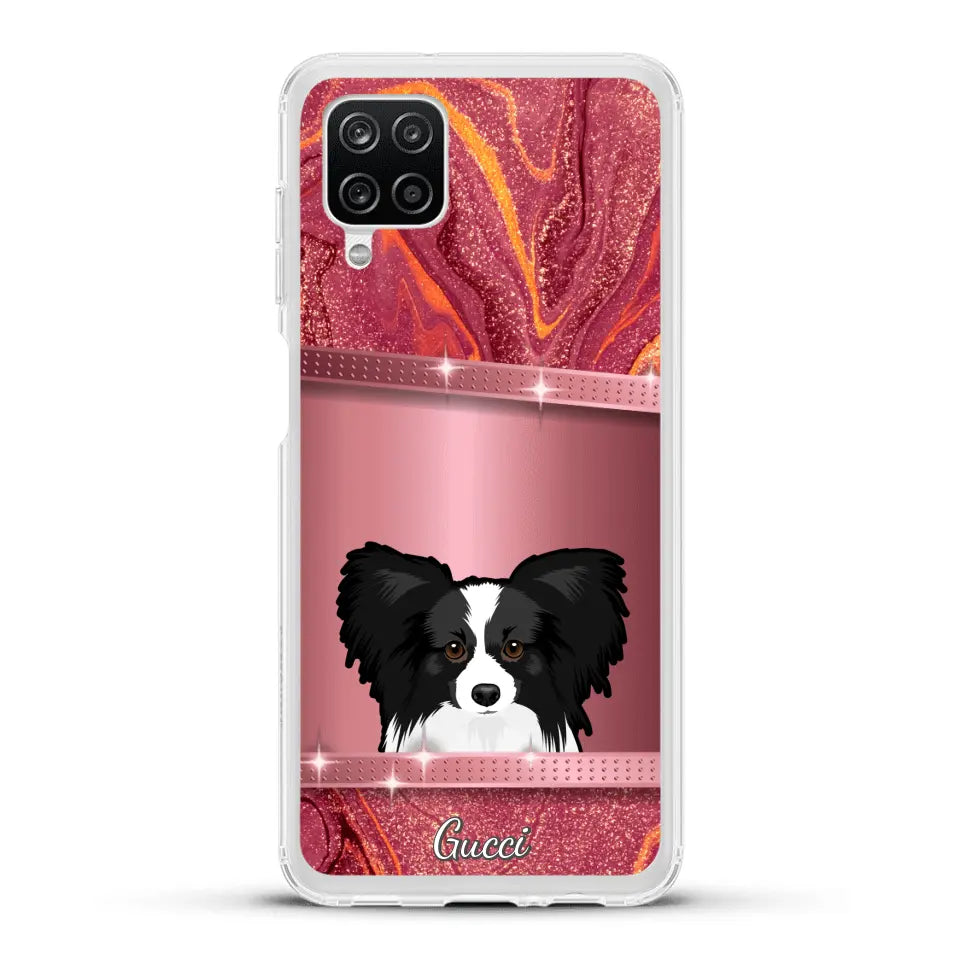 Peeking pets Glitter Look - Personalized Phone Case