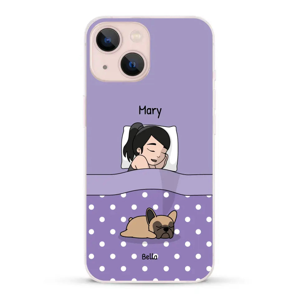 Cuddle time with pets Single - Personalized Phone Case