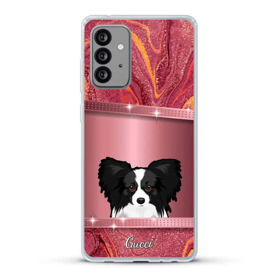 Peeking pets Glitter Look - Personalized Phone Case