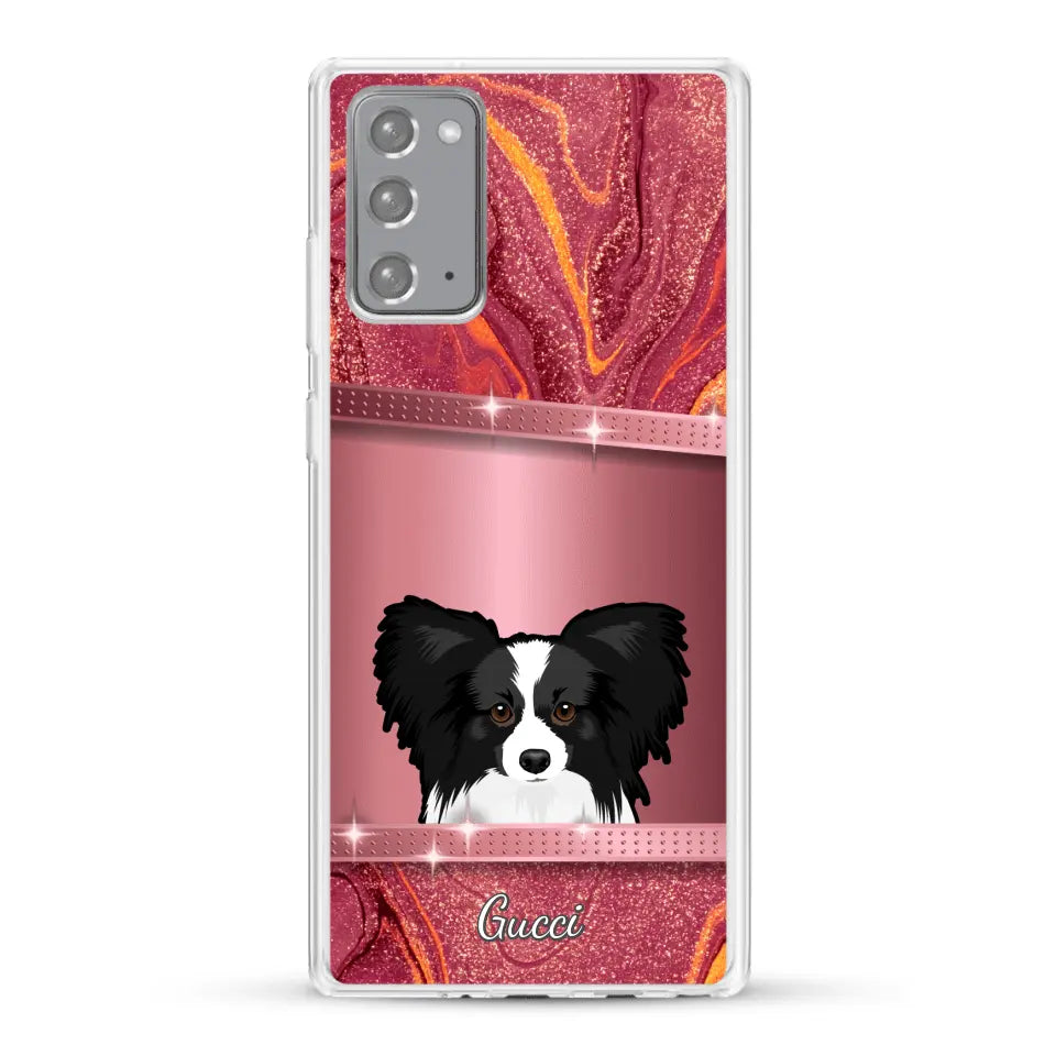 Peeking pets Glitter Look - Personalized Phone Case