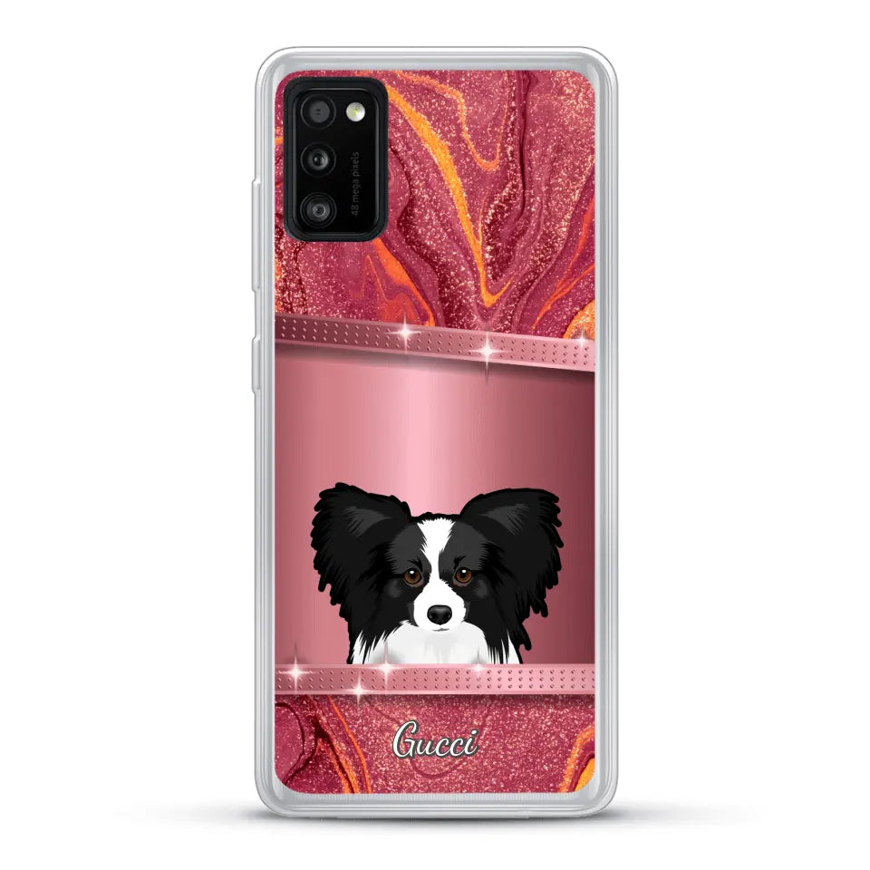 Peeking pets Glitter Look - Personalized Phone Case