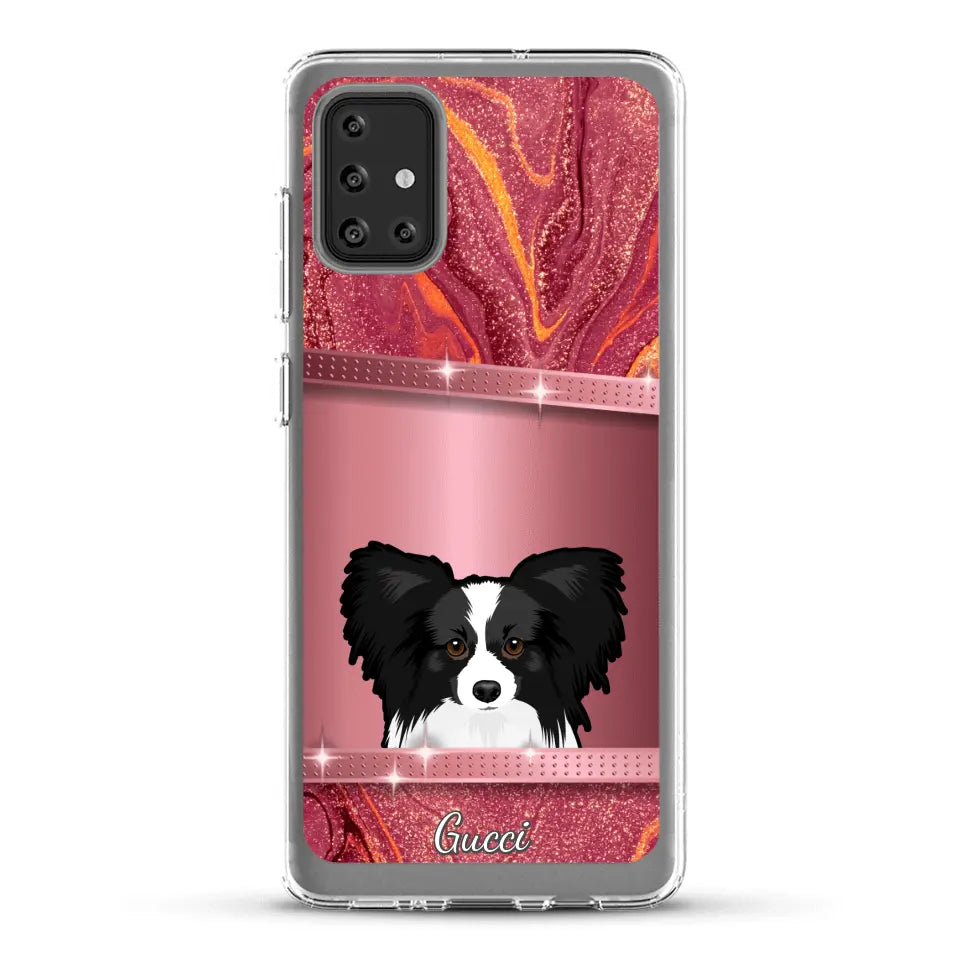 Peeking pets Glitter Look - Personalized Phone Case