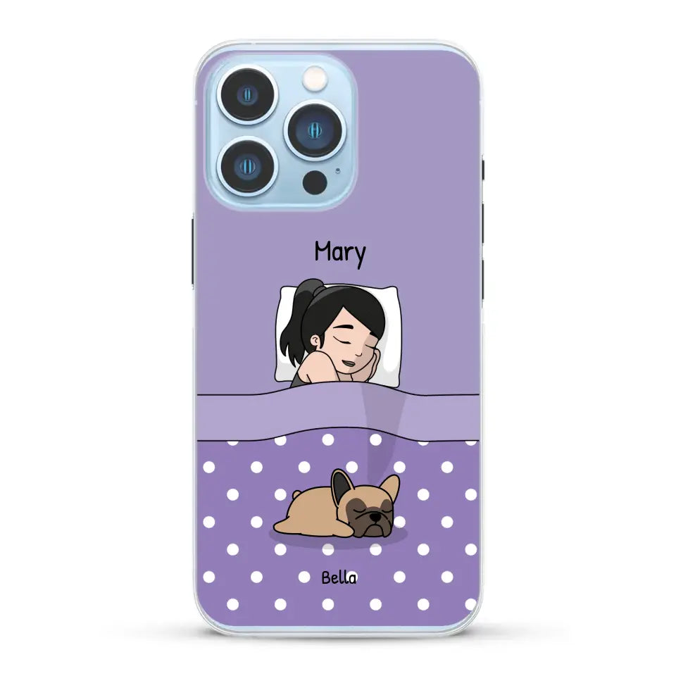 Cuddle time with pets Single - Personalized Phone Case