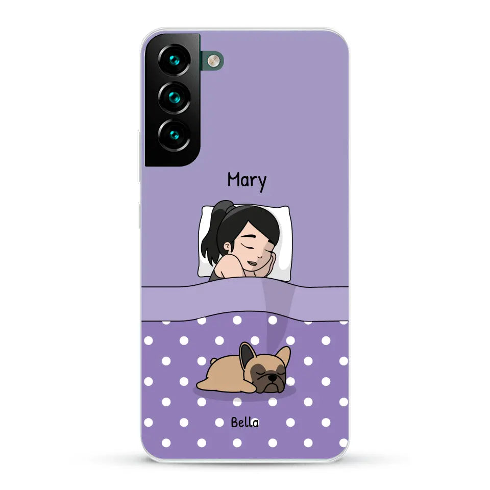 Cuddle time with pets Single - Personalized Phone Case