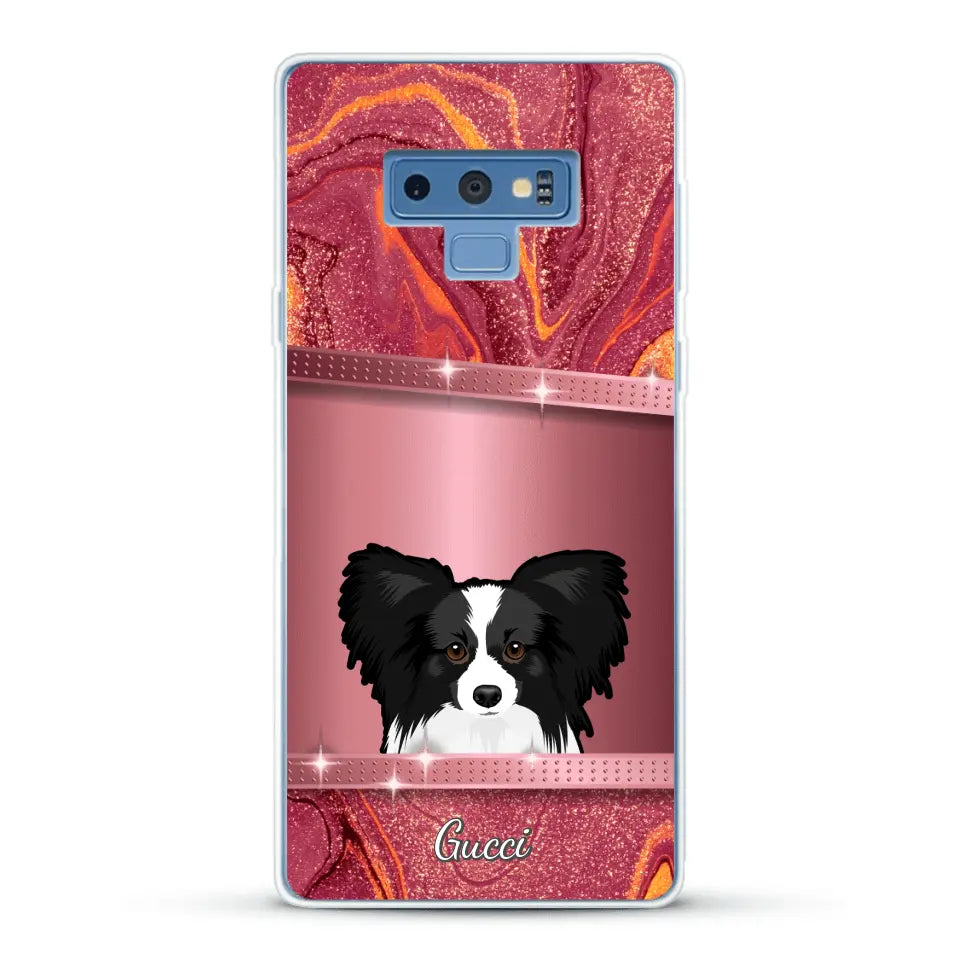 Peeking pets Glitter Look - Personalized Phone Case