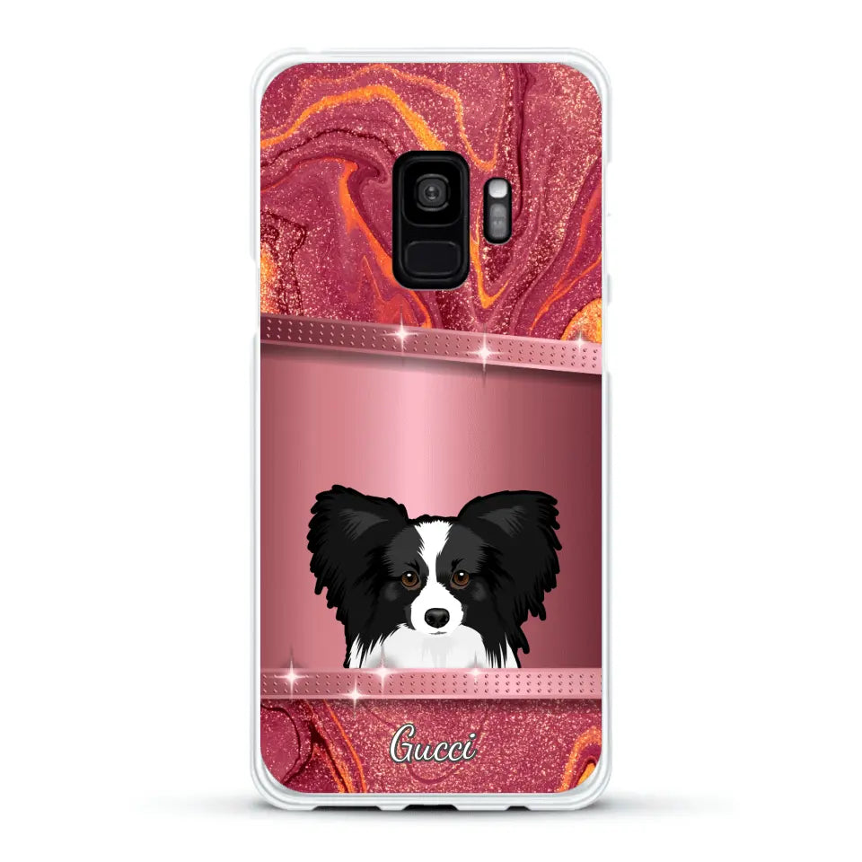 Peeking pets Glitter Look - Personalized Phone Case