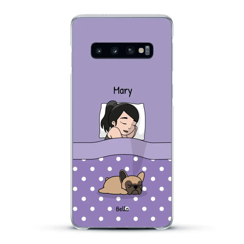 Cuddle time with pets Single - Personalized Phone Case