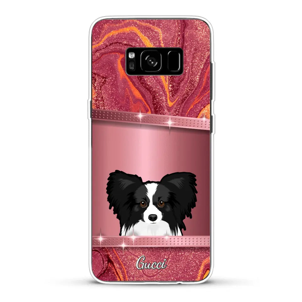 Peeking pets Glitter Look - Personalized Phone Case