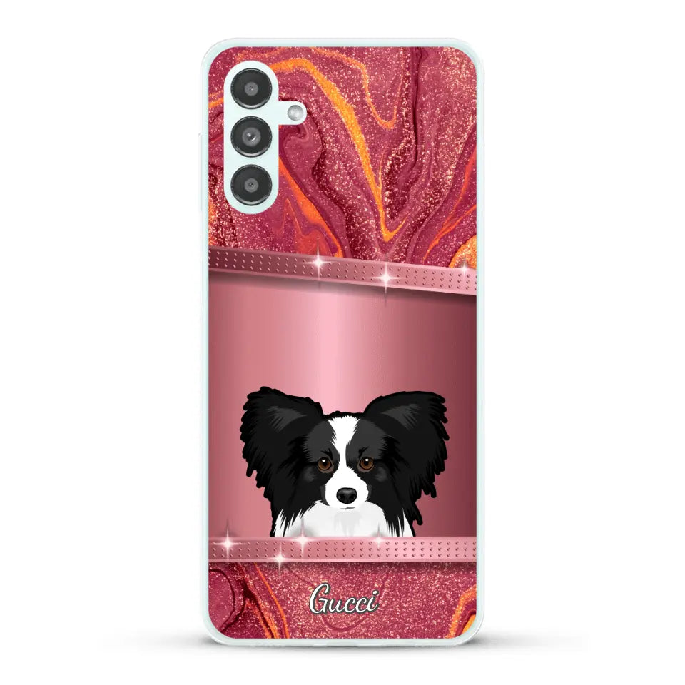 Peeking pets Glitter Look - Personalized Phone Case