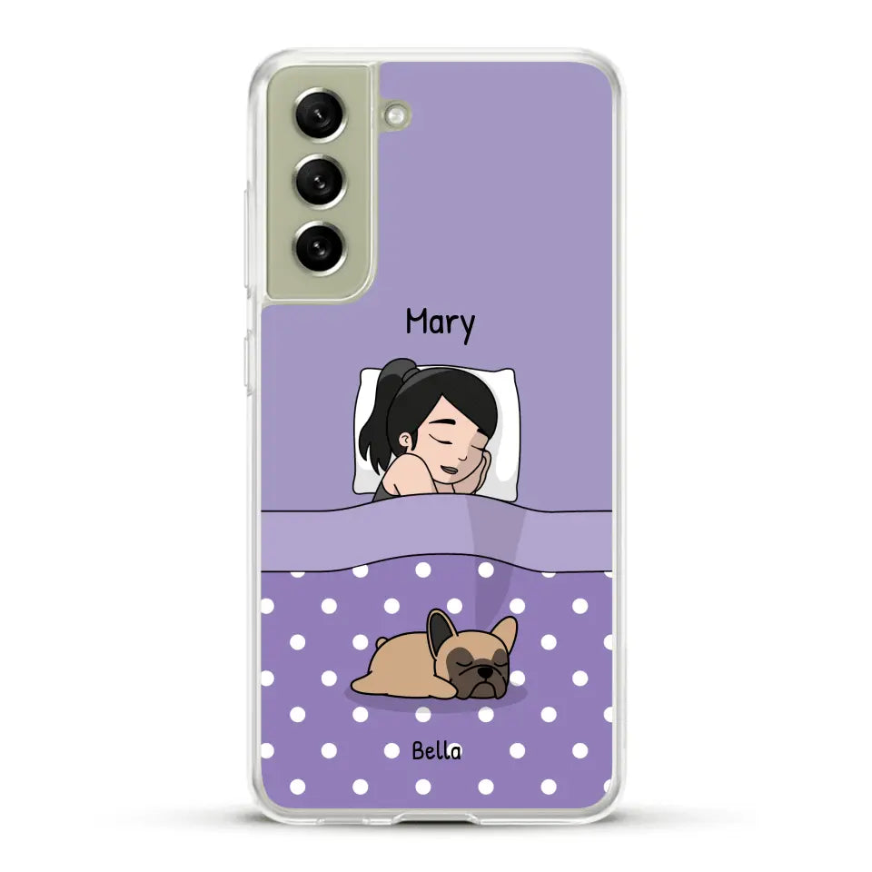 Cuddle time with pets Single - Personalized Phone Case