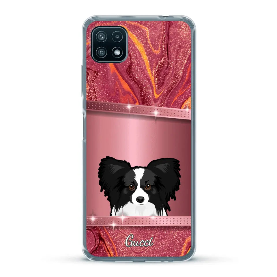 Peeking pets Glitter Look - Personalized Phone Case