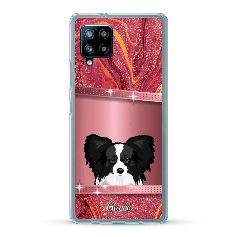 Peeking pets Glitter Look - Personalized Phone Case