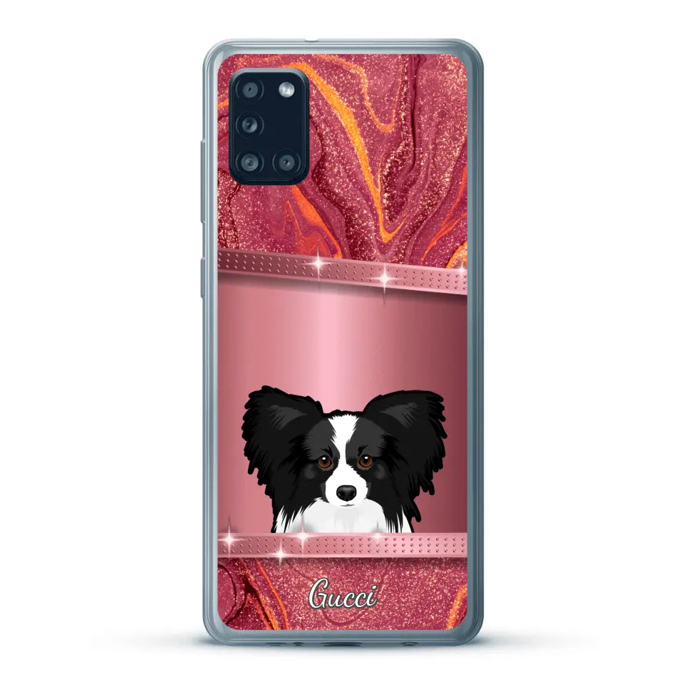 Peeking pets Glitter Look - Personalized Phone Case