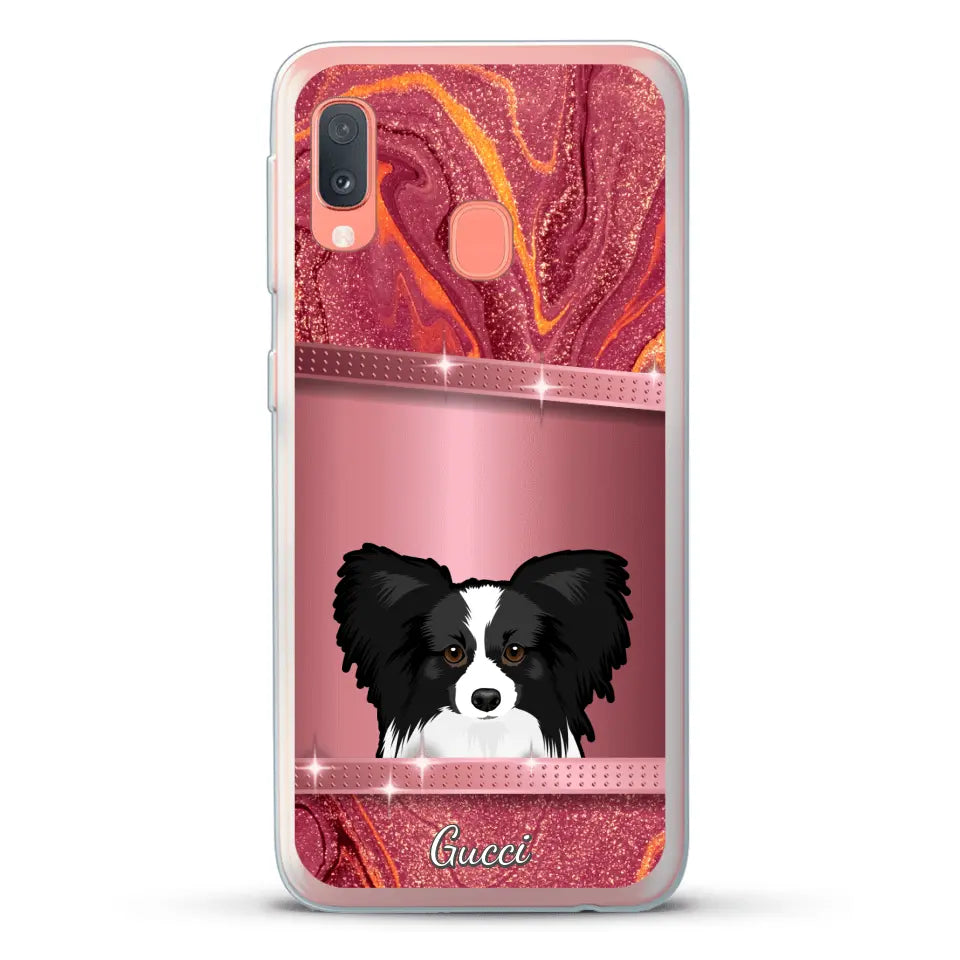 Peeking pets Glitter Look - Personalized Phone Case