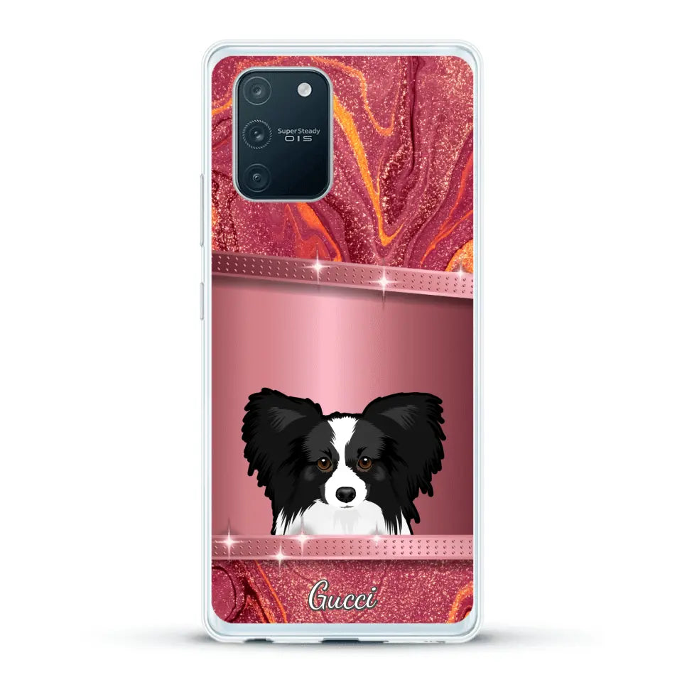 Peeking pets Glitter Look - Personalized Phone Case