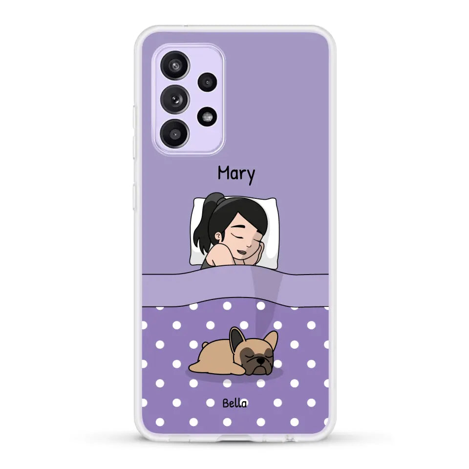 Cuddle time with pets Single - Personalized Phone Case