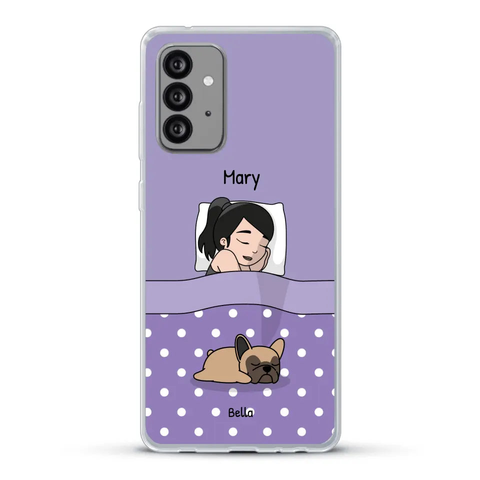 Cuddle time with pets Single - Personalized Phone Case