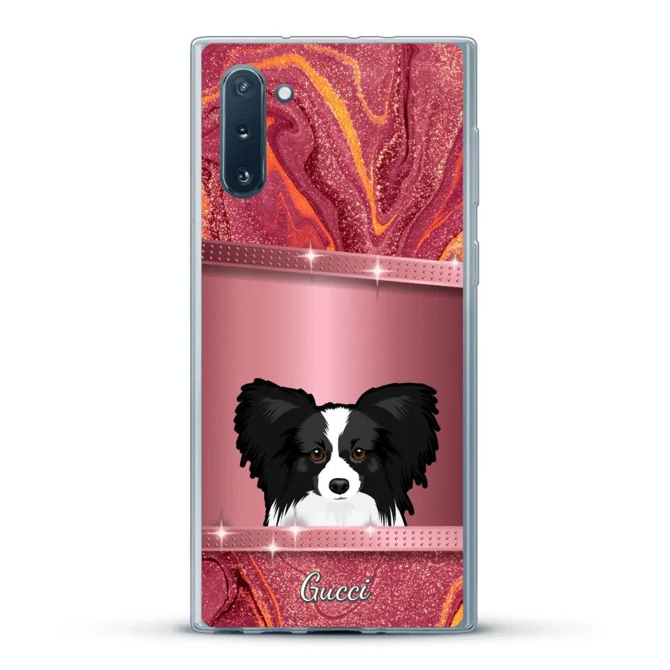 Peeking pets Glitter Look - Personalized Phone Case