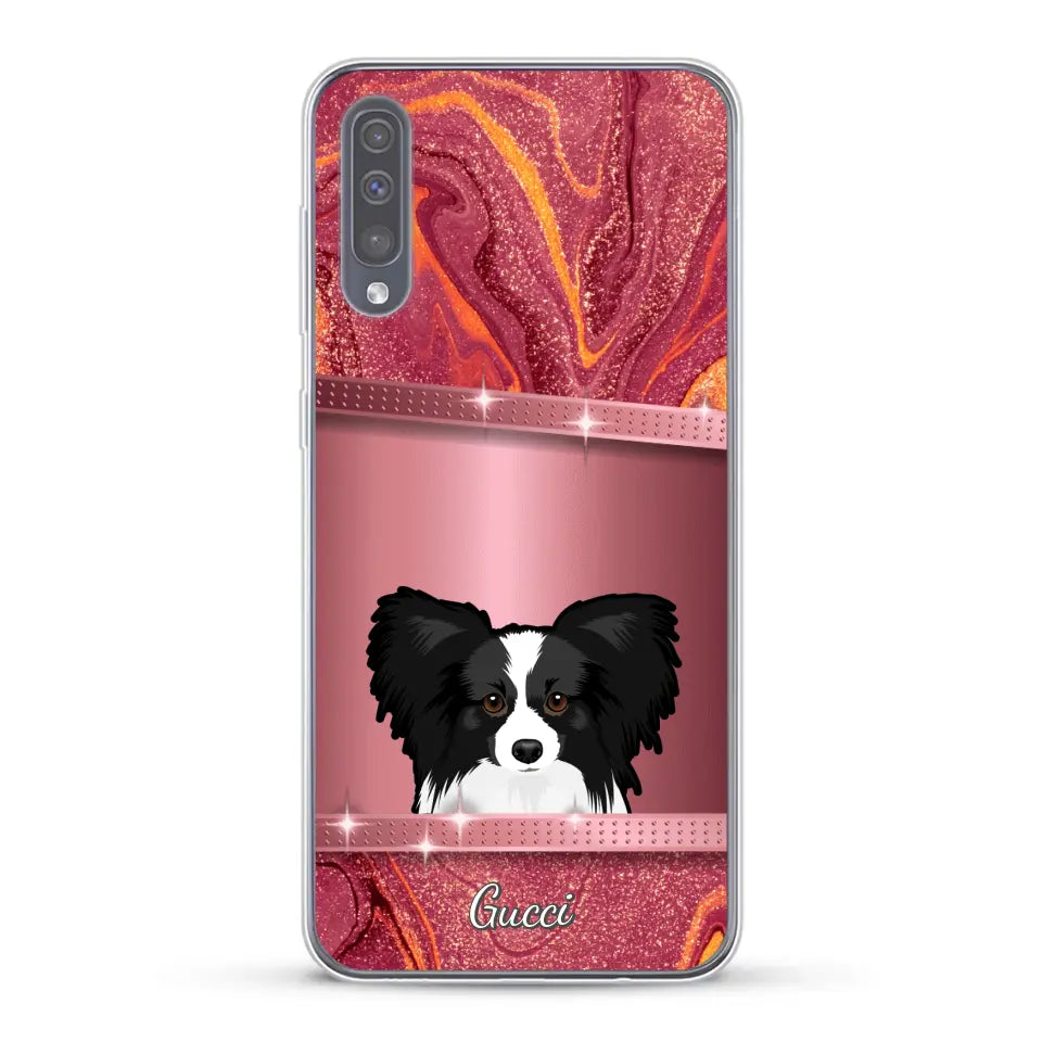 Peeking pets Glitter Look - Personalized phone case