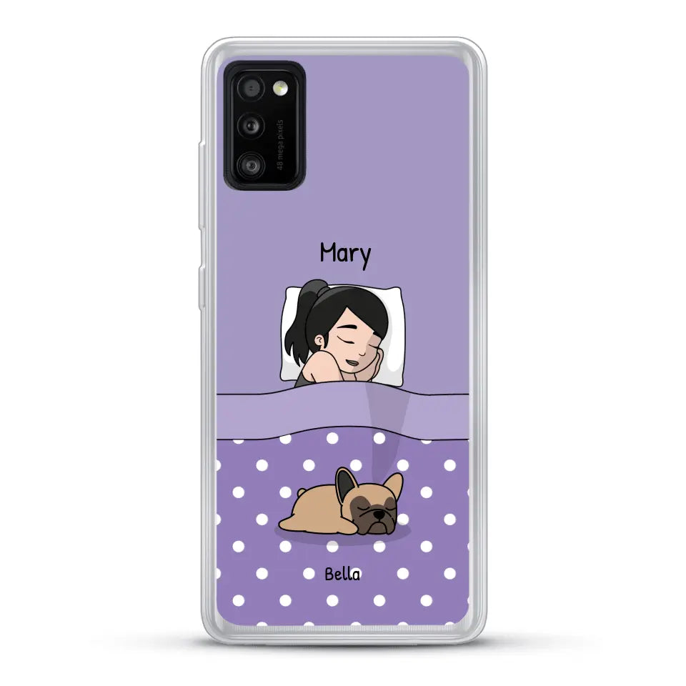 Cuddle time with pets Single - Personalized phone case