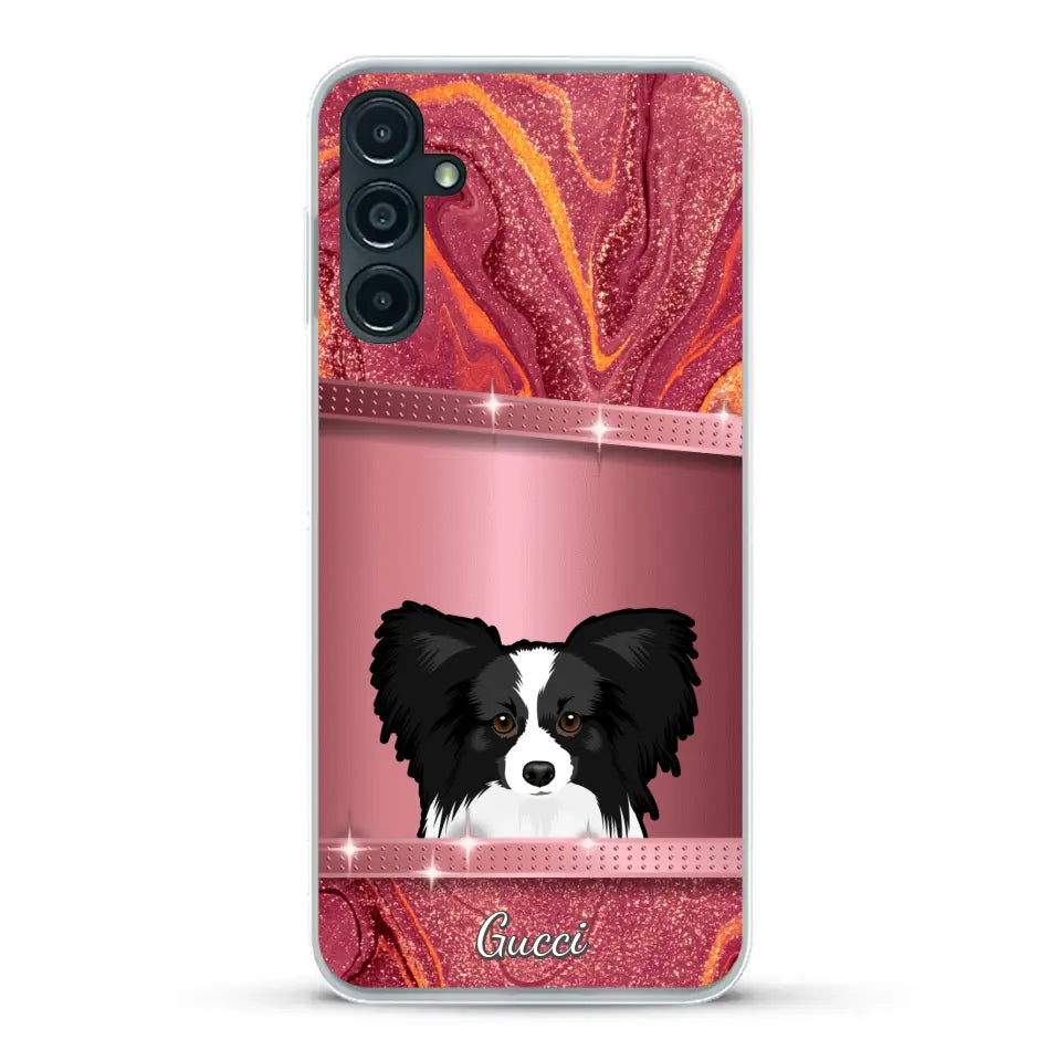 Peeking pets Glitter Look - Personalized Phone Case