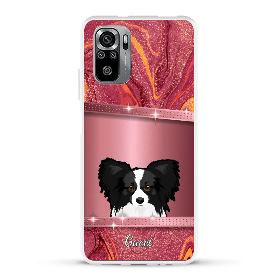 Peeking pets Glitter Look - Personalized Phone Case