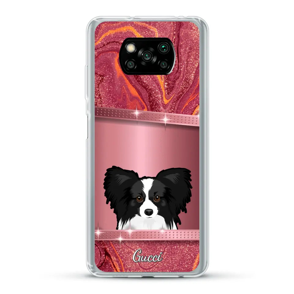 Peeking pets Glitter Look - Personalized Phone Case