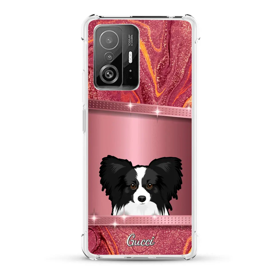 Peeking pets Glitter Look - Personalized Phone Case