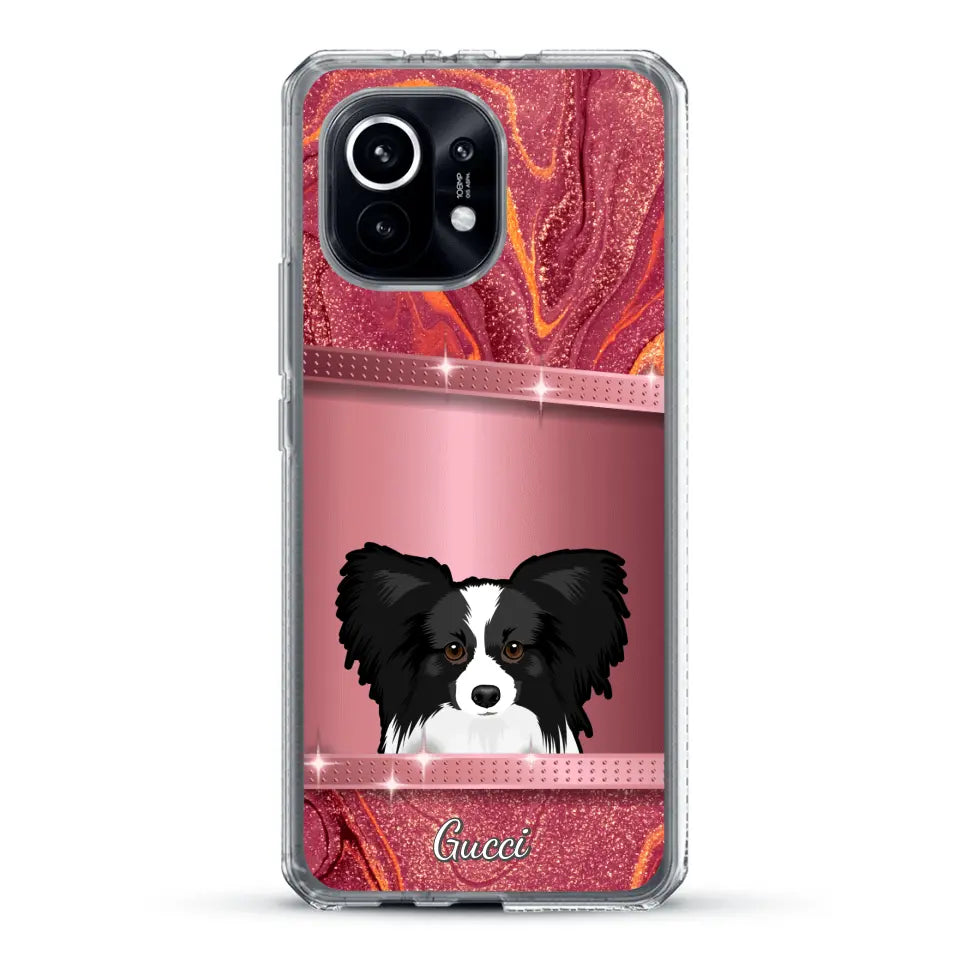 Peeking pets Glitter Look - Personalized phone case