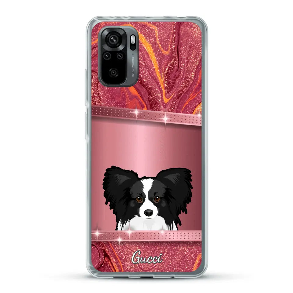 Peeking pets Glitter Look - Personalized Phone Case