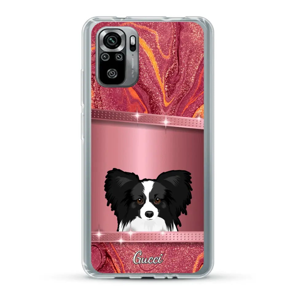 Peeking pets Glitter Look - Personalized Phone Case