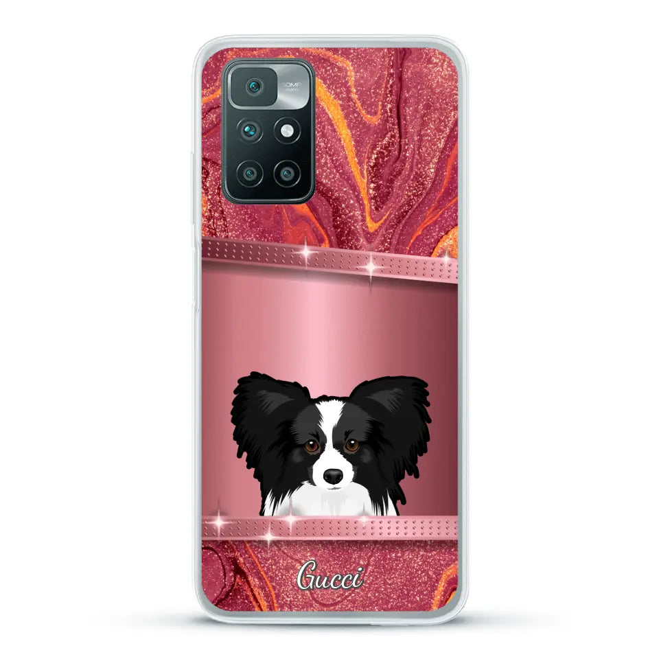 Peeking pets Glitter Look - Personalized phone case