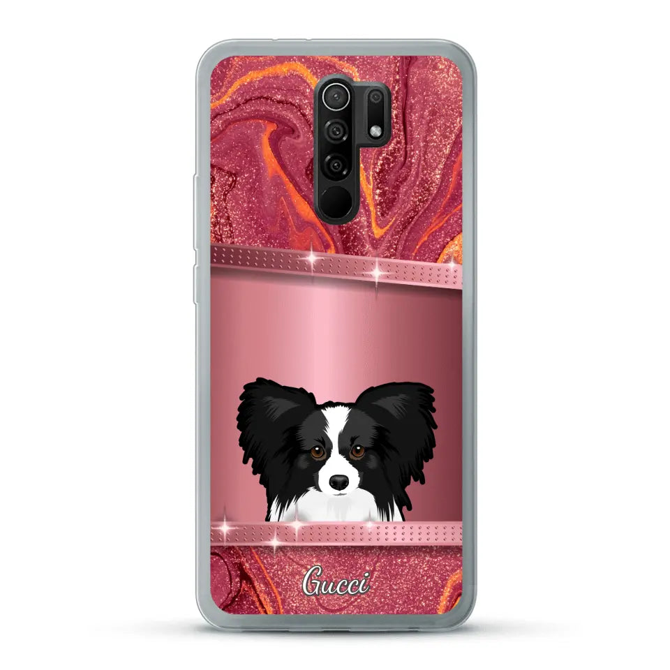 Peeking pets Glitter Look - Personalized Phone Case